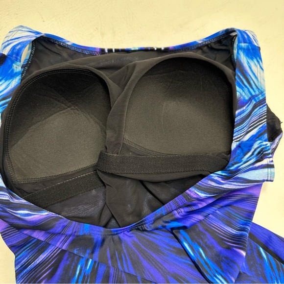 LONGITUDE Blue and Purple Women's Swimsuit SIZE 14 NWT - Picture 9 of 11